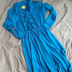 Vintage blue dress xl